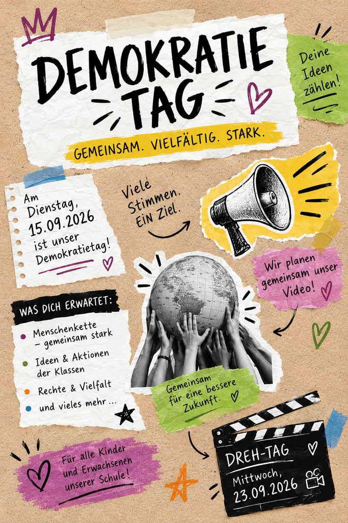 Flyer zum Demokratietag